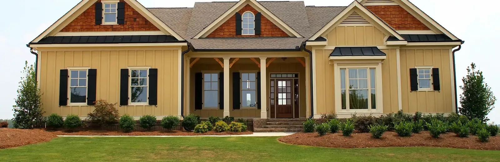 house on lawn